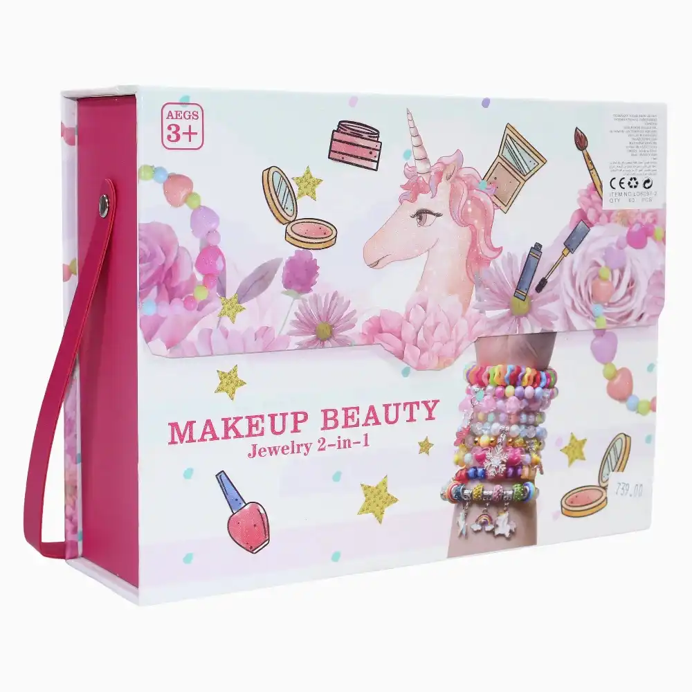 Unicorn Makeup Beauty Jewelry 2 in 1 with Accessories - ‏6097LD