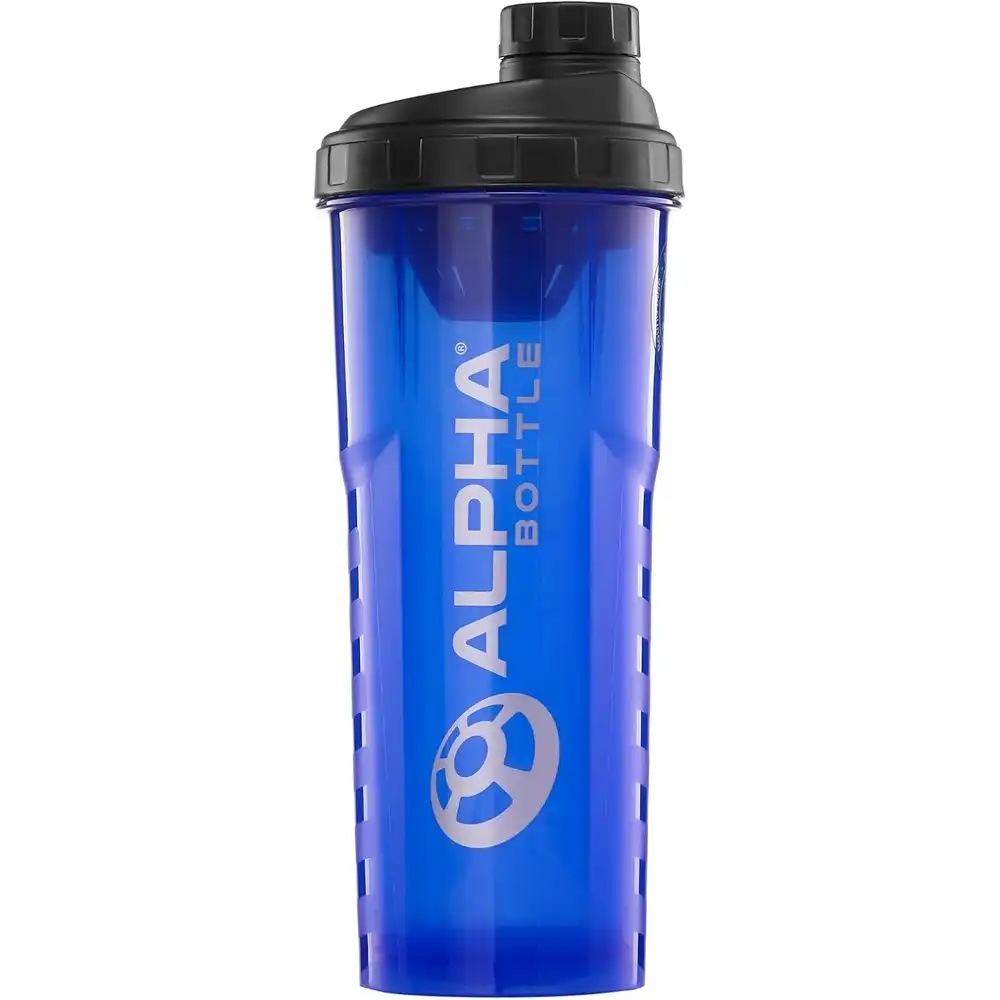Alpha Designs - Protein Shaker Bottle 1 Liter - Blue - 8016