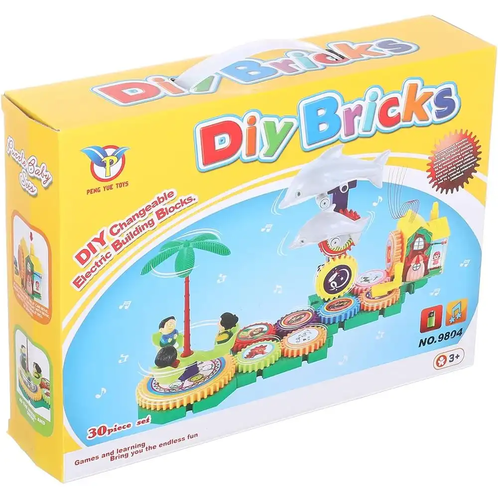 Diy Bricks Chargeable Electric Building Blocks 30 Pieces - 9804