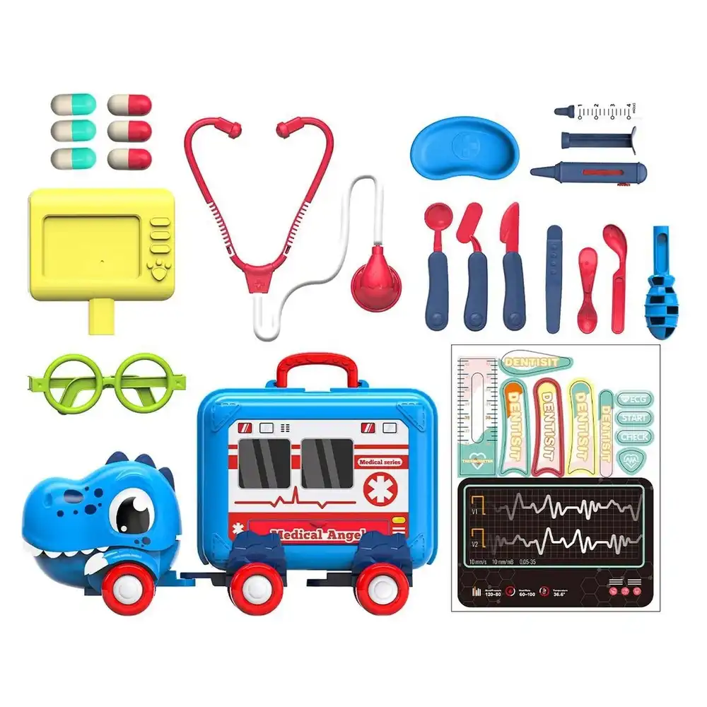 Dinosaur Inertia Truck 3 in 1 Family Doctor Series 22 Pieces - 0941