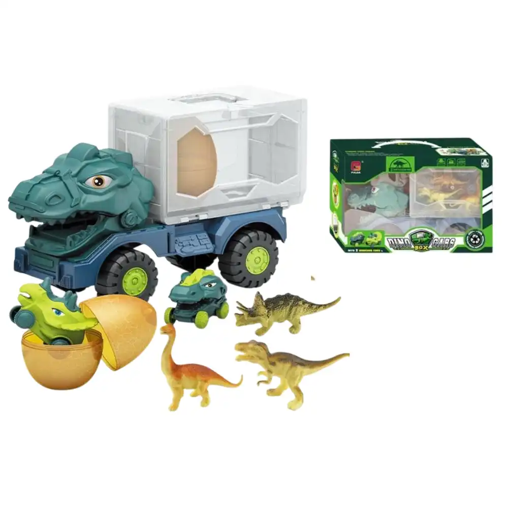 Storage Sliding Dinosaur Car with Accessories - P866