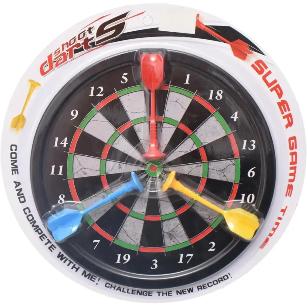 Shoot Darts 8-inch Magnetic Target Double Sided with 3 arrows- B2008-1