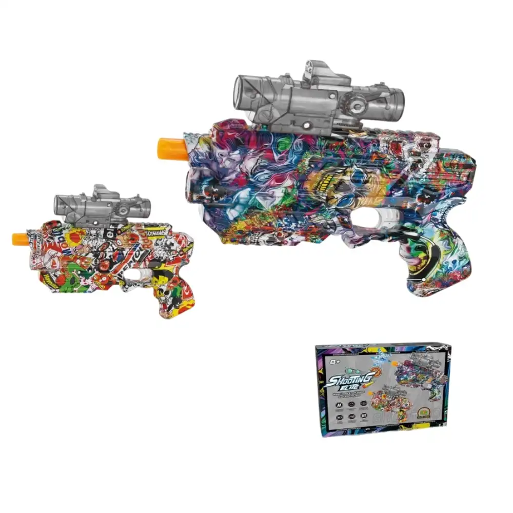 Automatic Pistol Space Gun with Gel Ball Bullets (2 Colors) - ST652B