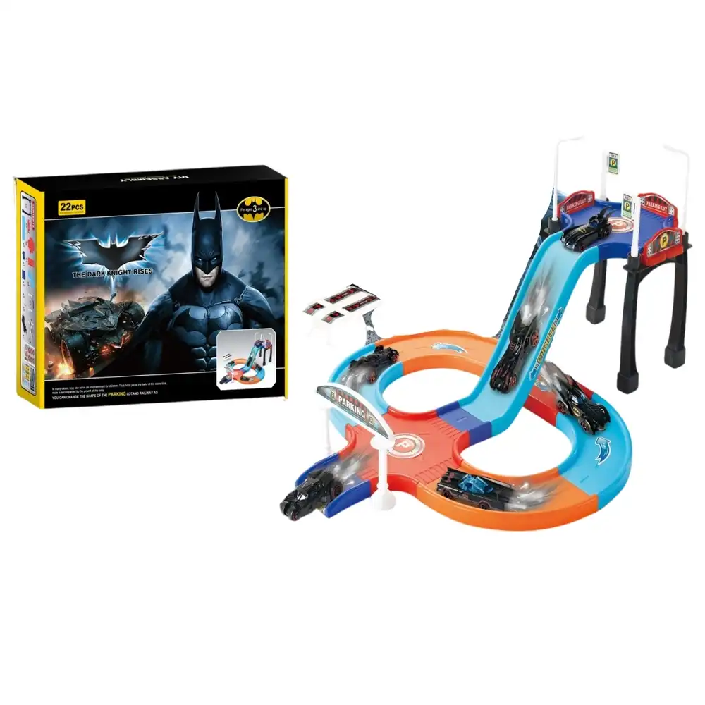 Batman Metal Car City Track Parking Lot 22 Pieces - 630