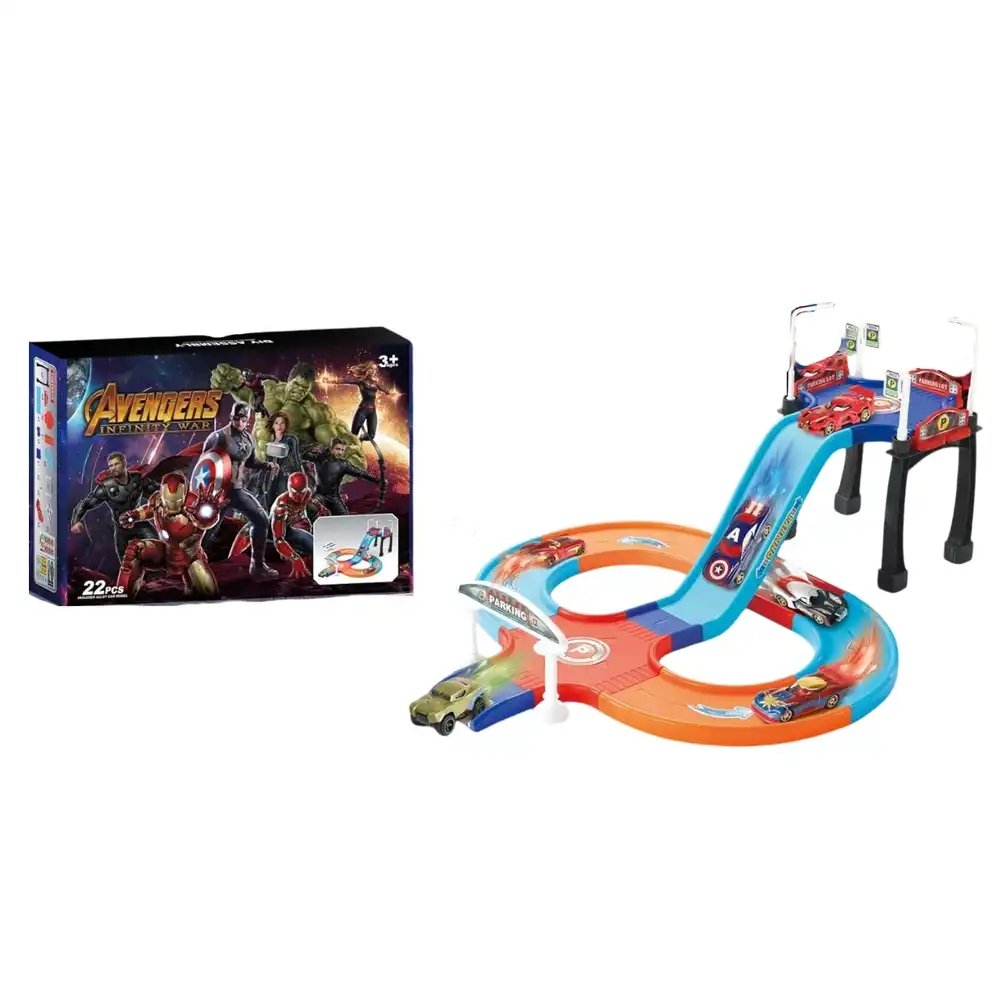 Avengers Metal Car City Track Parking Lot - 631