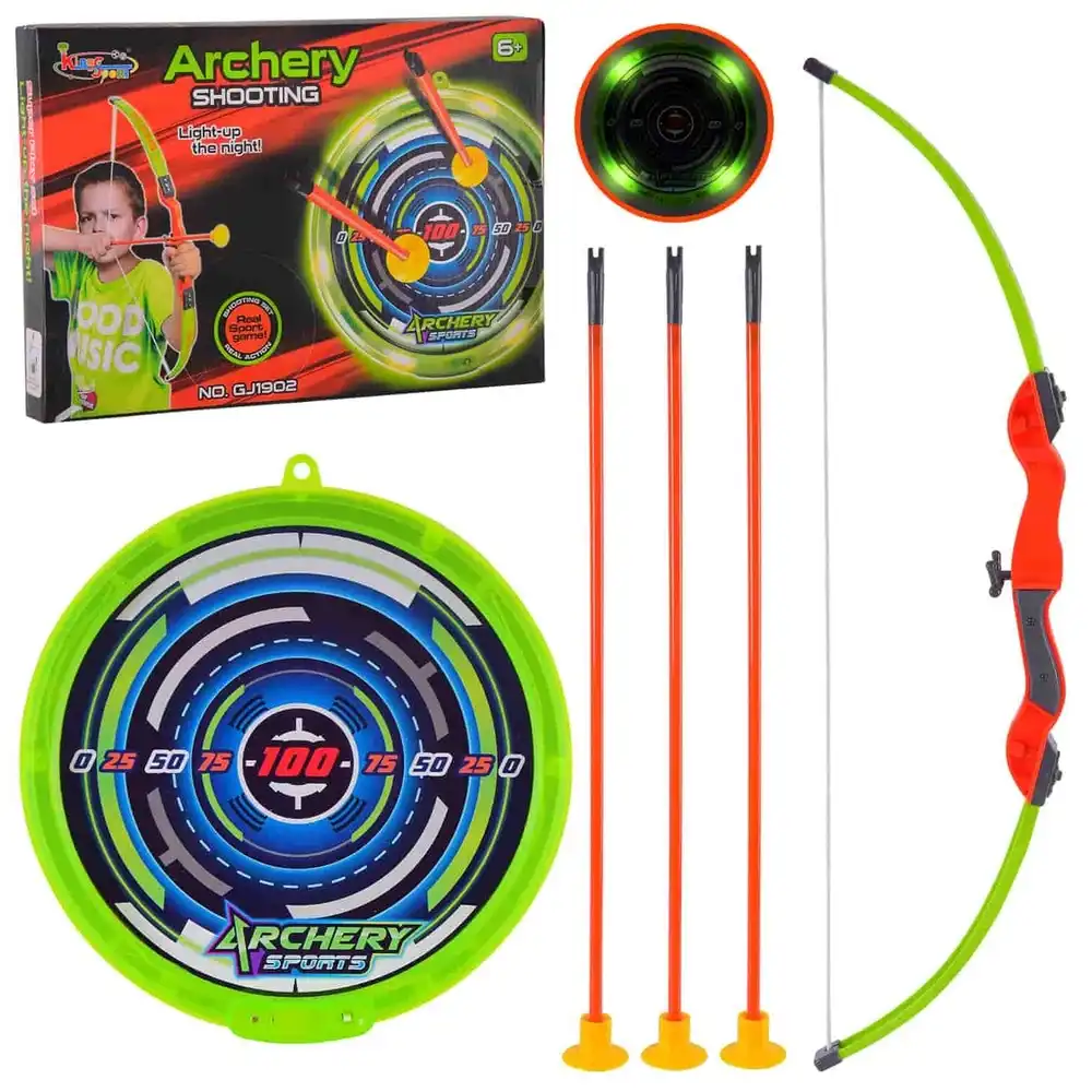 King Sport - Archery Shooting Light Up the Night Set with Target - GJ1902