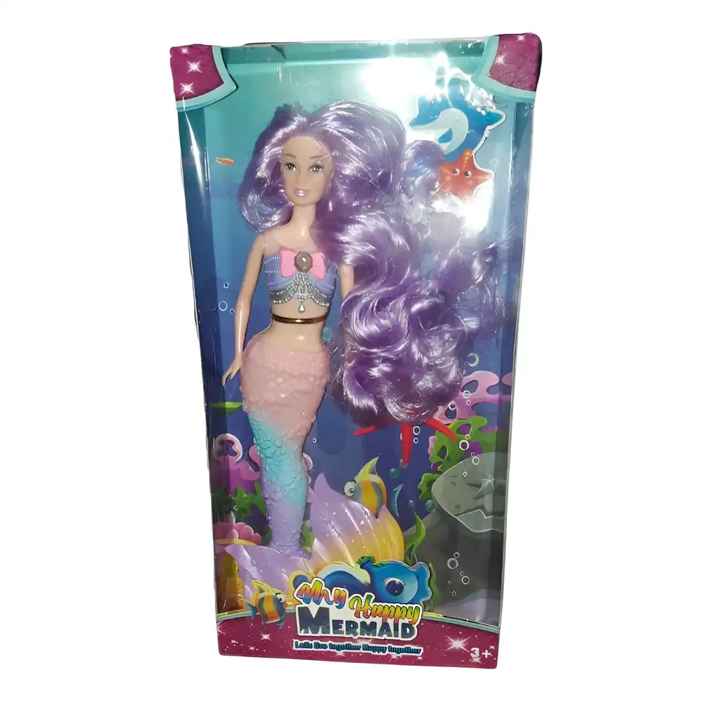 My Happy Mermaid Purple Hair Doll with Lights & Sounds - YX206