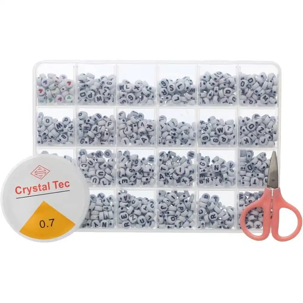 Crystal Tec Beads Box with Scissors -T028-2A