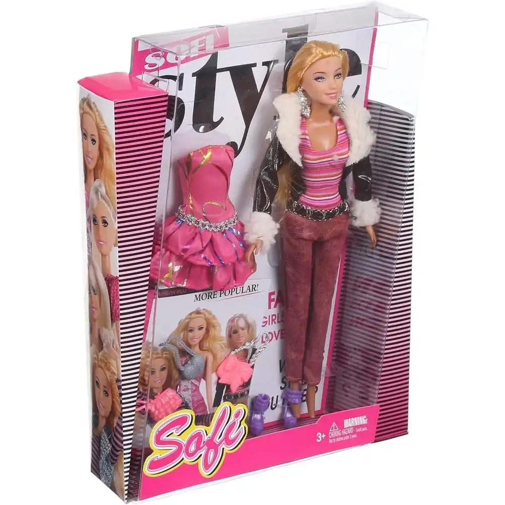Sofi Fashion Doll With Pink Dress & Accessories - BBL77177