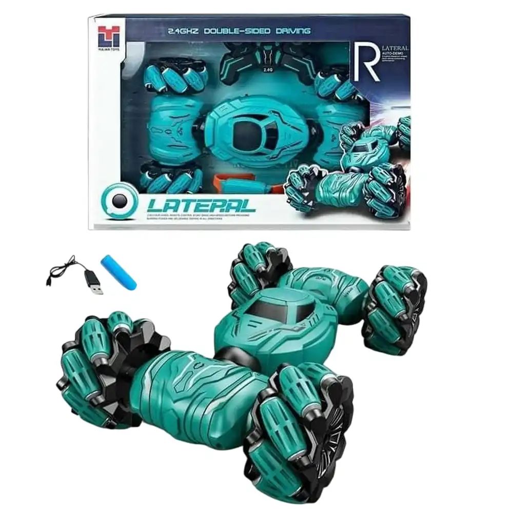 Lateral Double Sided Driving Car with Remote Control - 986-14
