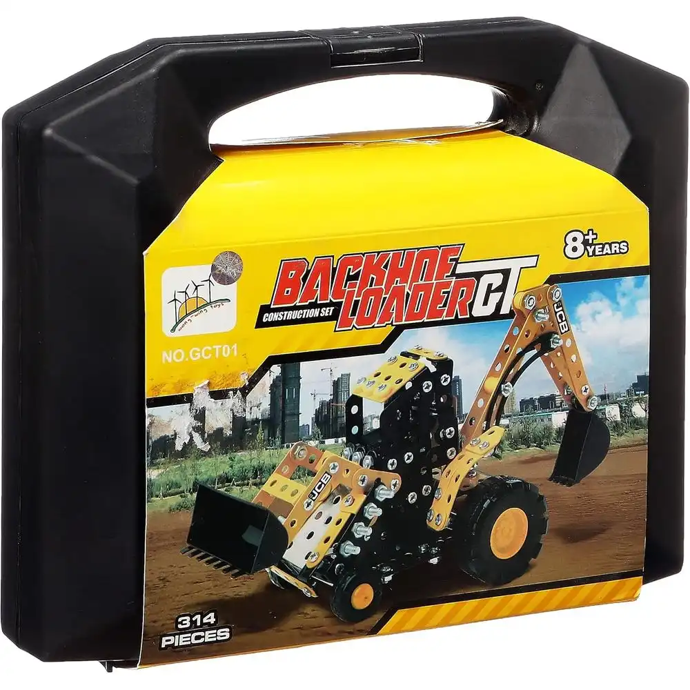 Backhoe Loader Truck Gt Construction Set 314 Pieces - Sx1301