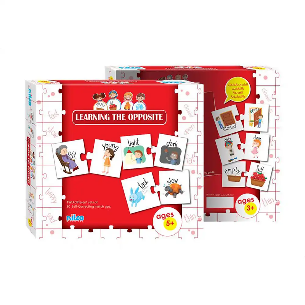 Nilco - Educational Cards Learning The Opposite 40 Pieces - 20276