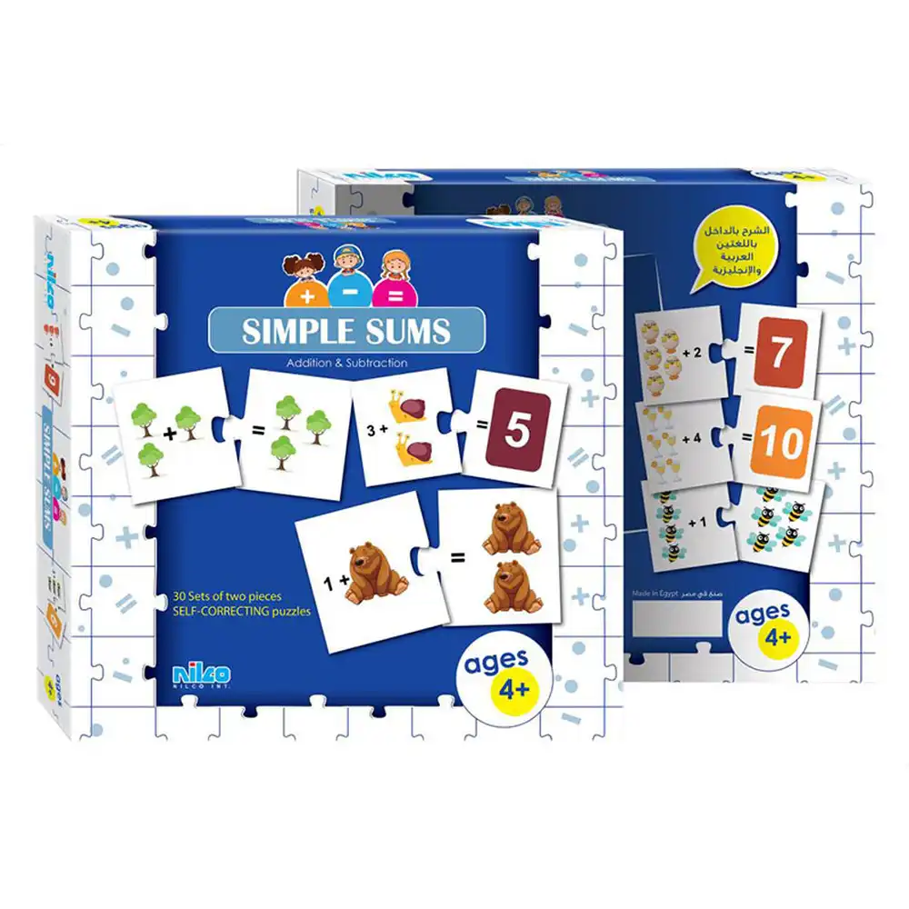 Nilco - Simple Sums Educational Cards - 20290