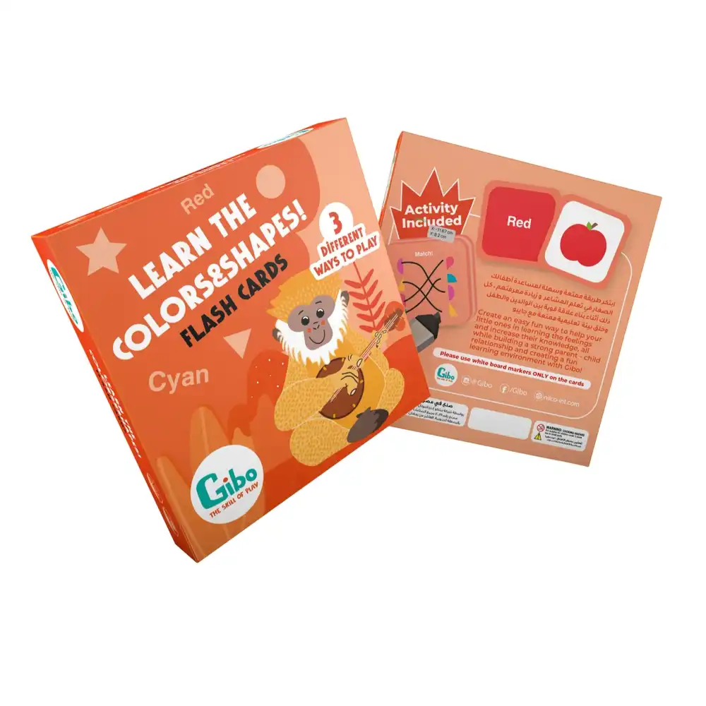 Nilco - Gibo flash card learn the colors and shapes - 21693
