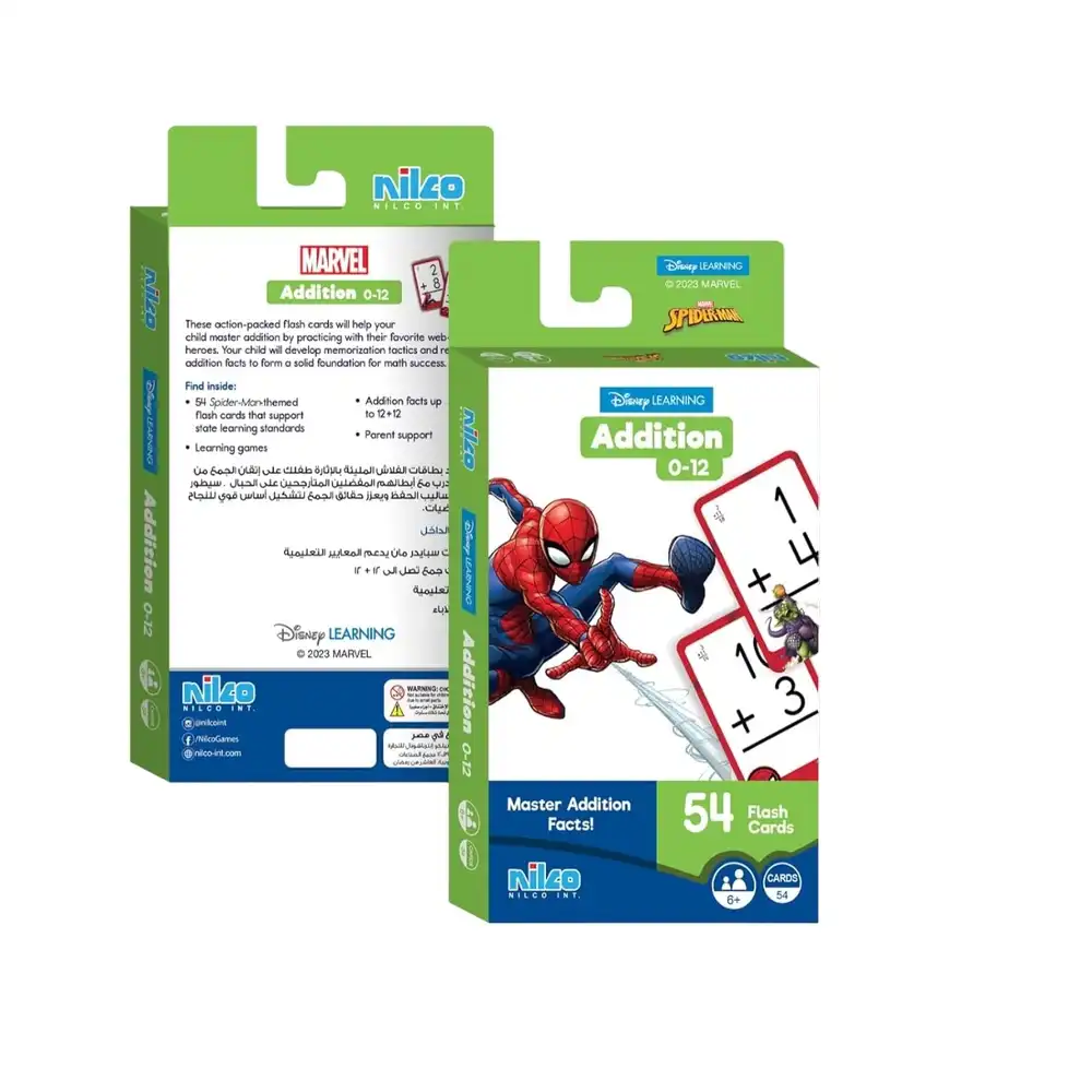 Nilco - Learning Flash Cards Spiderman Addition - 321747