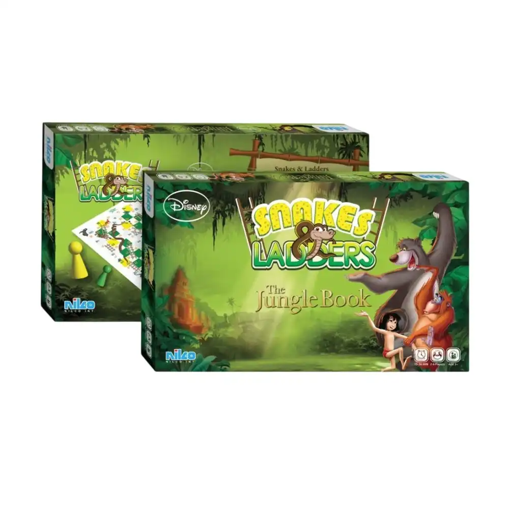 Nilco - Disney Snakes and Ladders The Jungle book Board Game - 321990