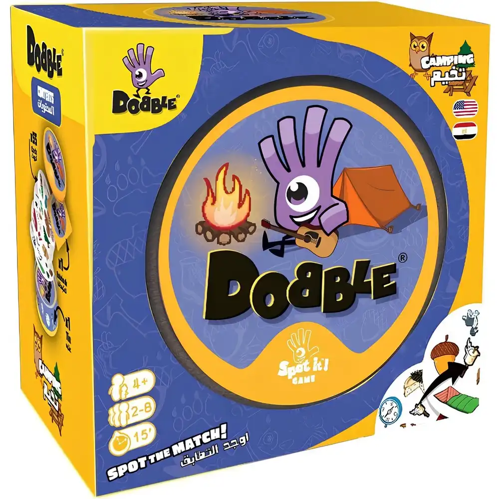 Nilco - Orange Dobble Camping Spot The Match! Card Game for Kids - 22959