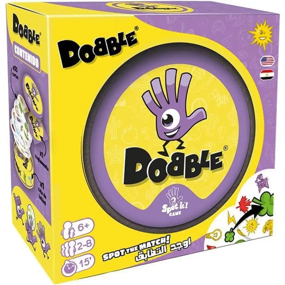 Nilco - Purple Dobble Original Spot The Match! Card Game for Kids -23017