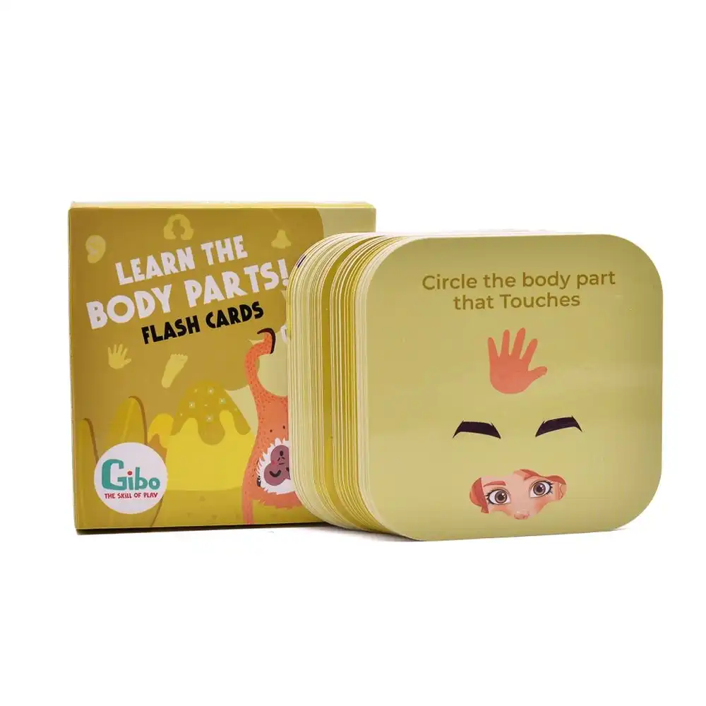 Nilco - Gibo Learn The Body Parts Flash Cards - 3703