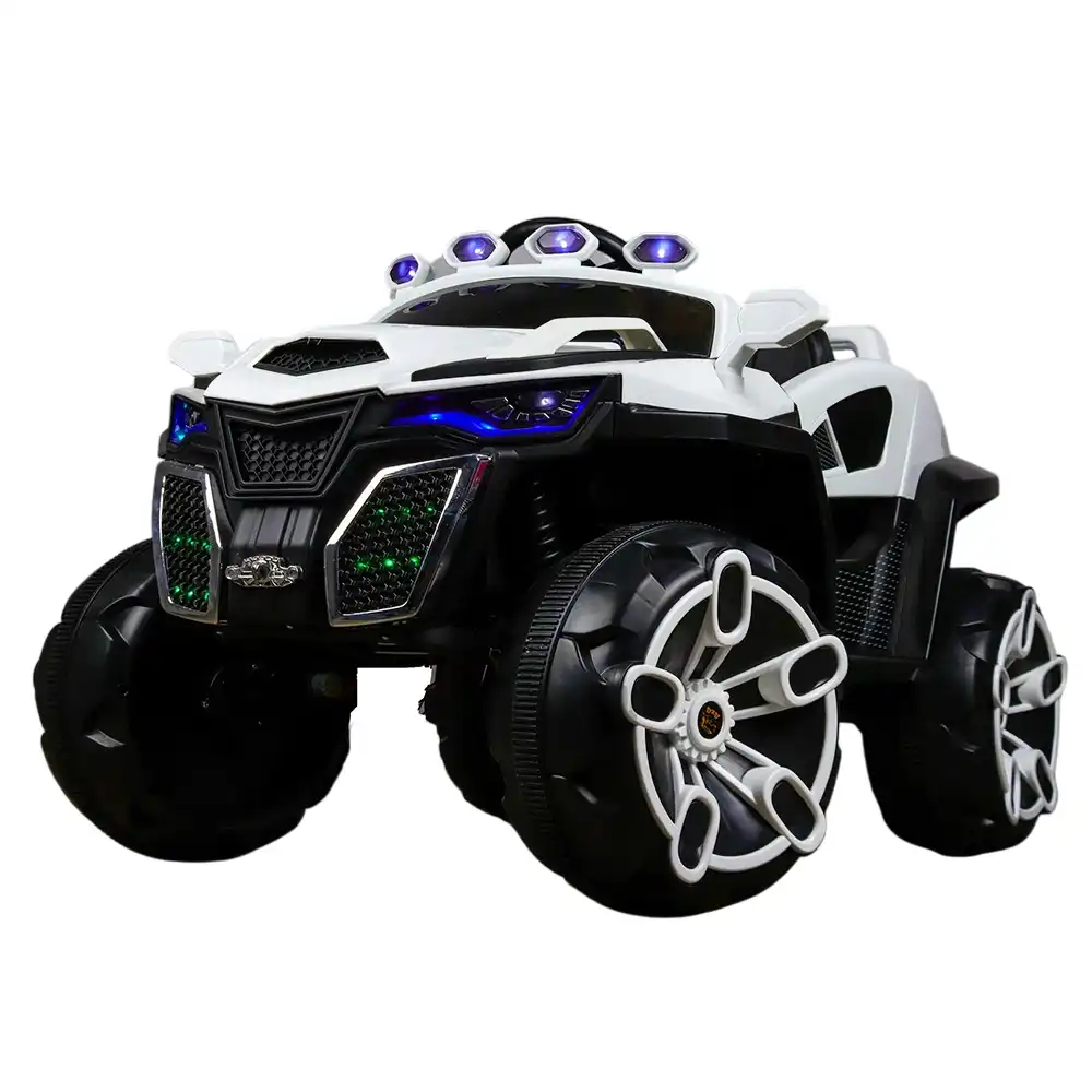 Jim Electric Rides on Car for Kids with Remote Control - White - D-HB137