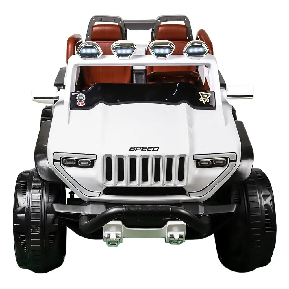 Candida Electric Rides on Car for Kids with Remote Control - White - D-HB185