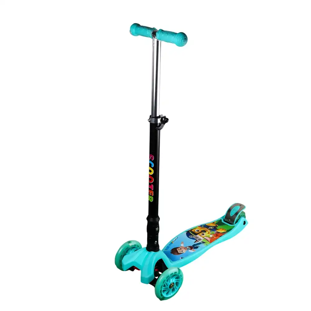 Paw Patrol Foldable Light Wheels Cyan Scooter - 316A