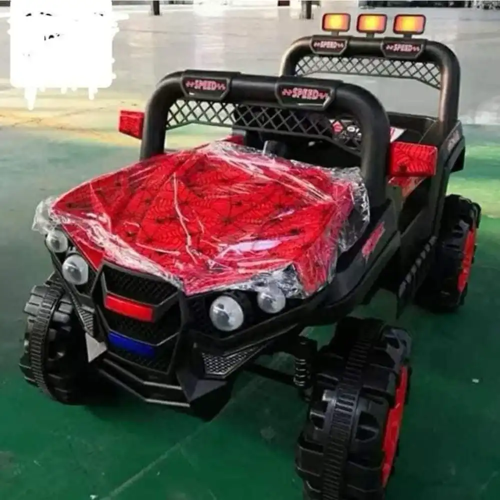 Oatmeal Electric Rides-on Car for Kids with Remote Control - Red Spider - 769P