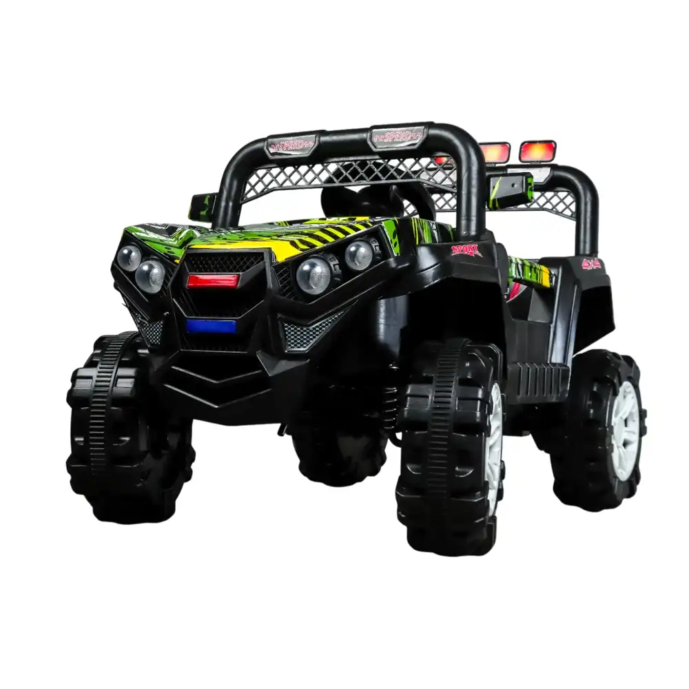 Oatmeal Electric Rides-on Car for Kids with Remote Control - Green - 769P