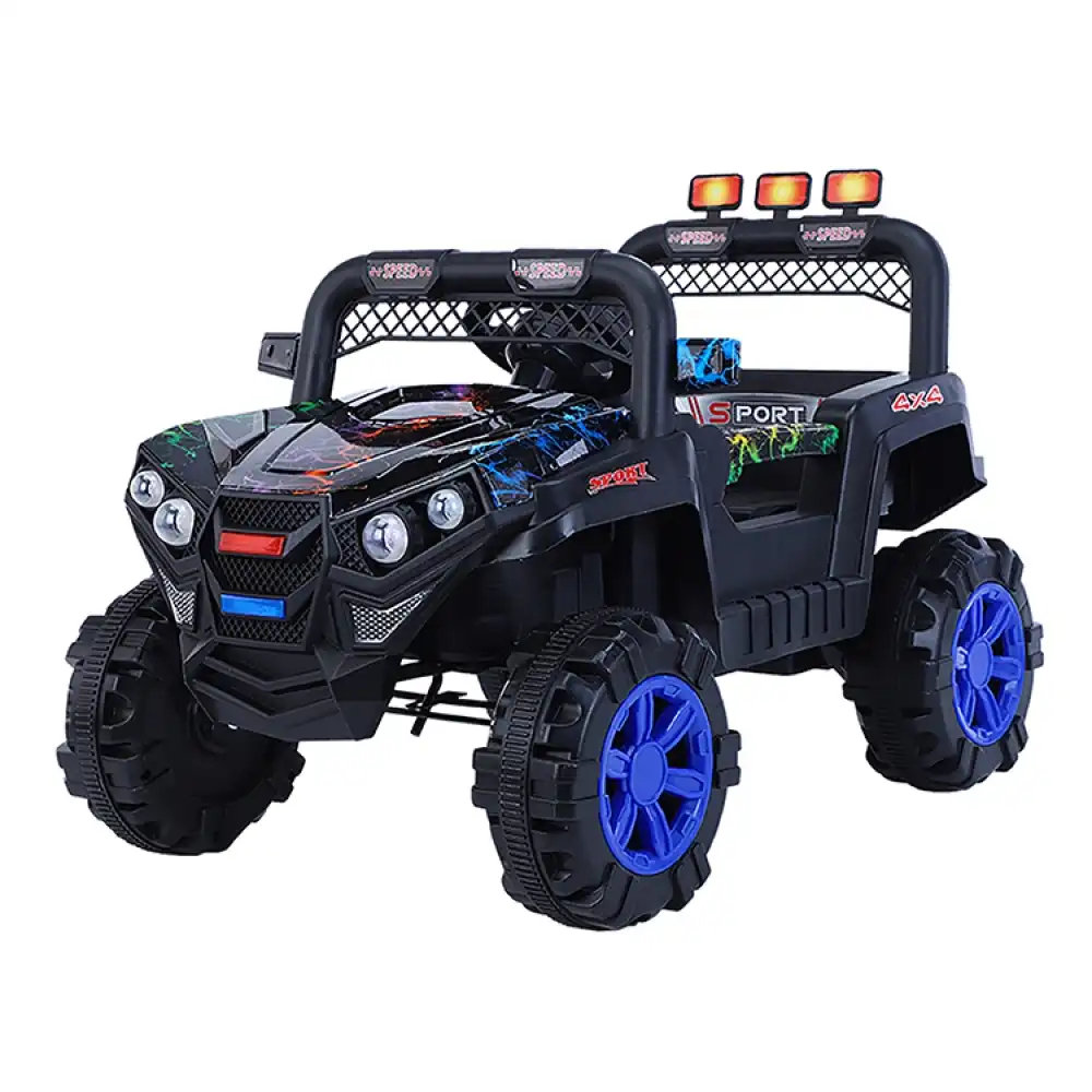 Oatmeal Electric Rides-on Car for Kids with Remote Control - Black - 769P