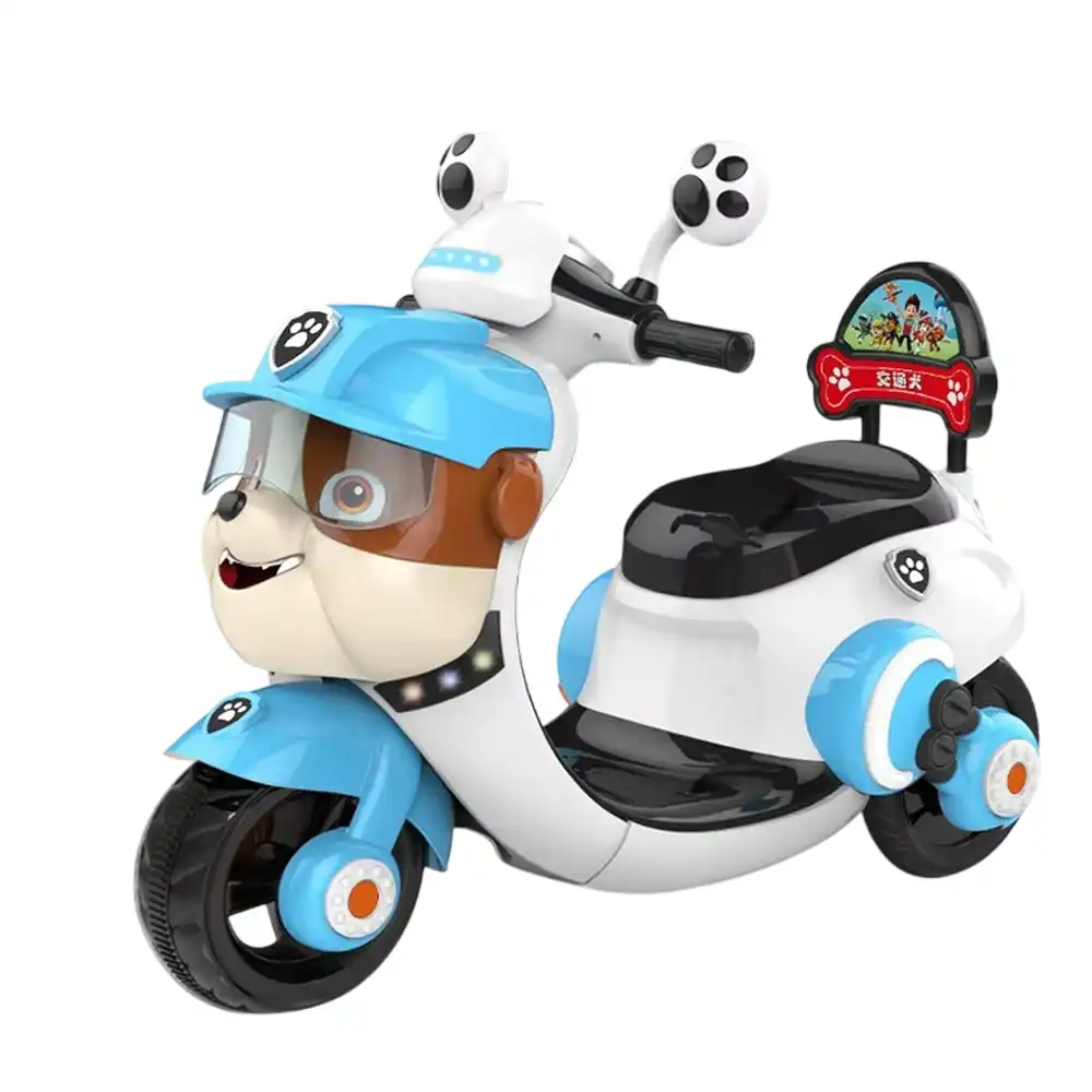Silver Surfer Electric Rides on Tricycle for Kids - Blue - HLW-2019