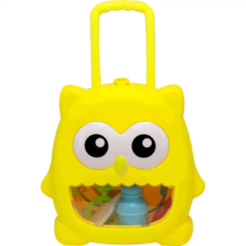 Owl Box Rubber Rattle 7 Pieces - Yellow - 030643-209-80