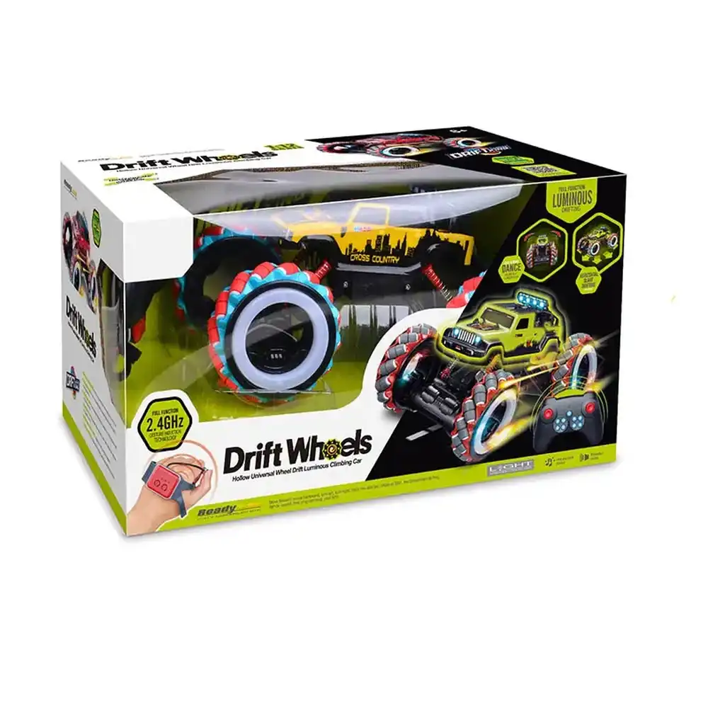 Drift Wheels Climbing Car 1:12 With Remote Control - Yellow - 668-5A