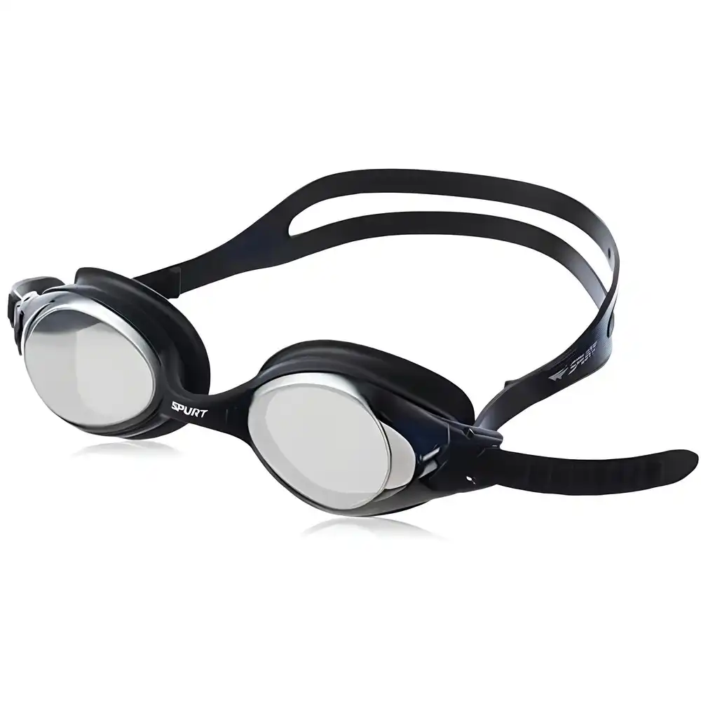 Spurt - Swimming Glasses Normal Size - Black - SIL 21 AF MIRROR-1