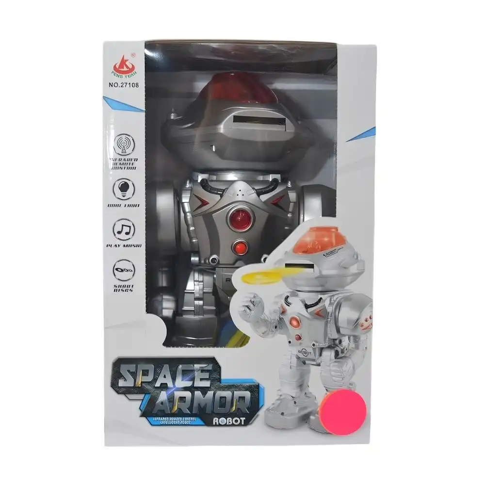 Space Armor Robot Shooting Discs With Remote Control - 27108