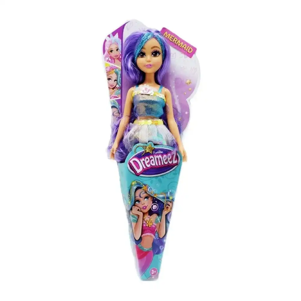 FunVille - Dreameez Mermaid Doll With Her Cyan Top - 81039