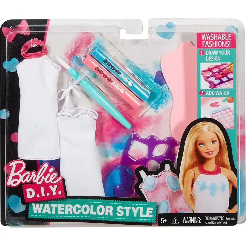 Barbie D.I.Y Water Color Doll - Blue - DWK51
