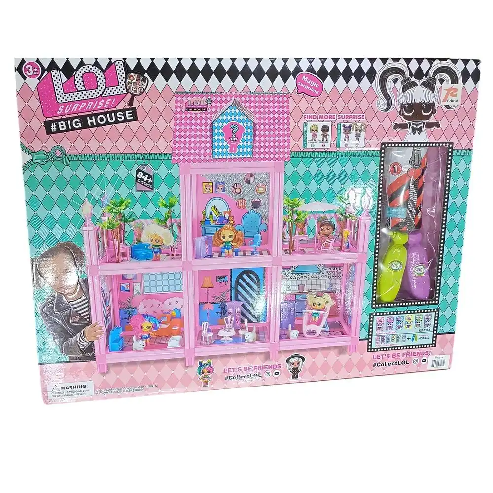 L.O.L. Surprise! - Big House with Fashion Doll 84 Pieces Model 1 - 8369