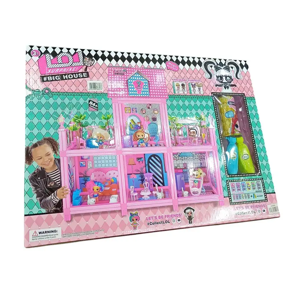 L.O.L. Surprise! - Big House with Fashion Doll 84 Pieces Model 4 - 8369