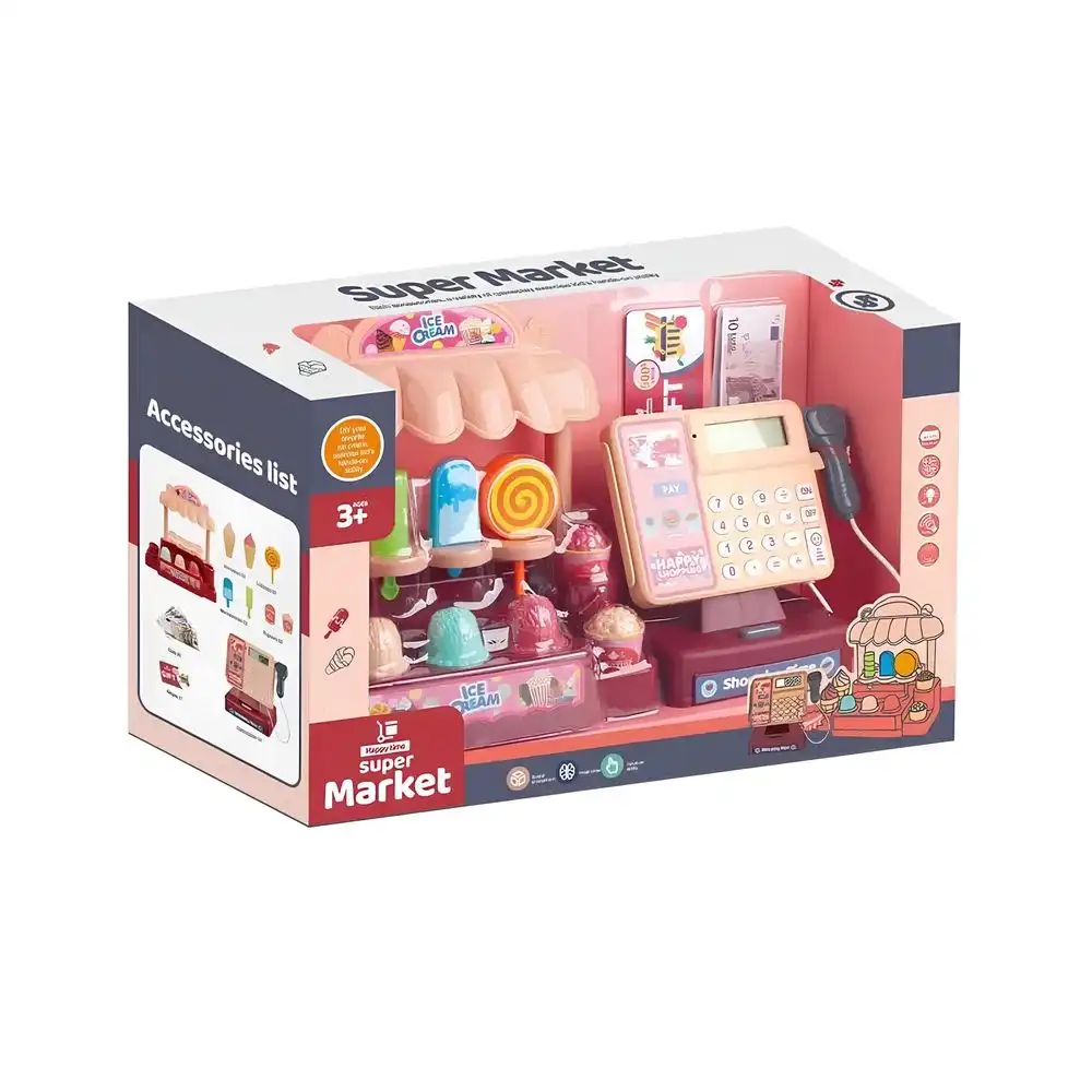 Super Market Cashier Toy with Ice Cream Table - 888I
