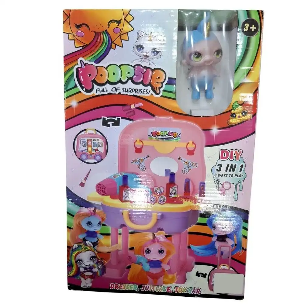 Poopsie Mini Transforming Makeup Bus 3 in 1 With Mermaid Toy - 1646PS