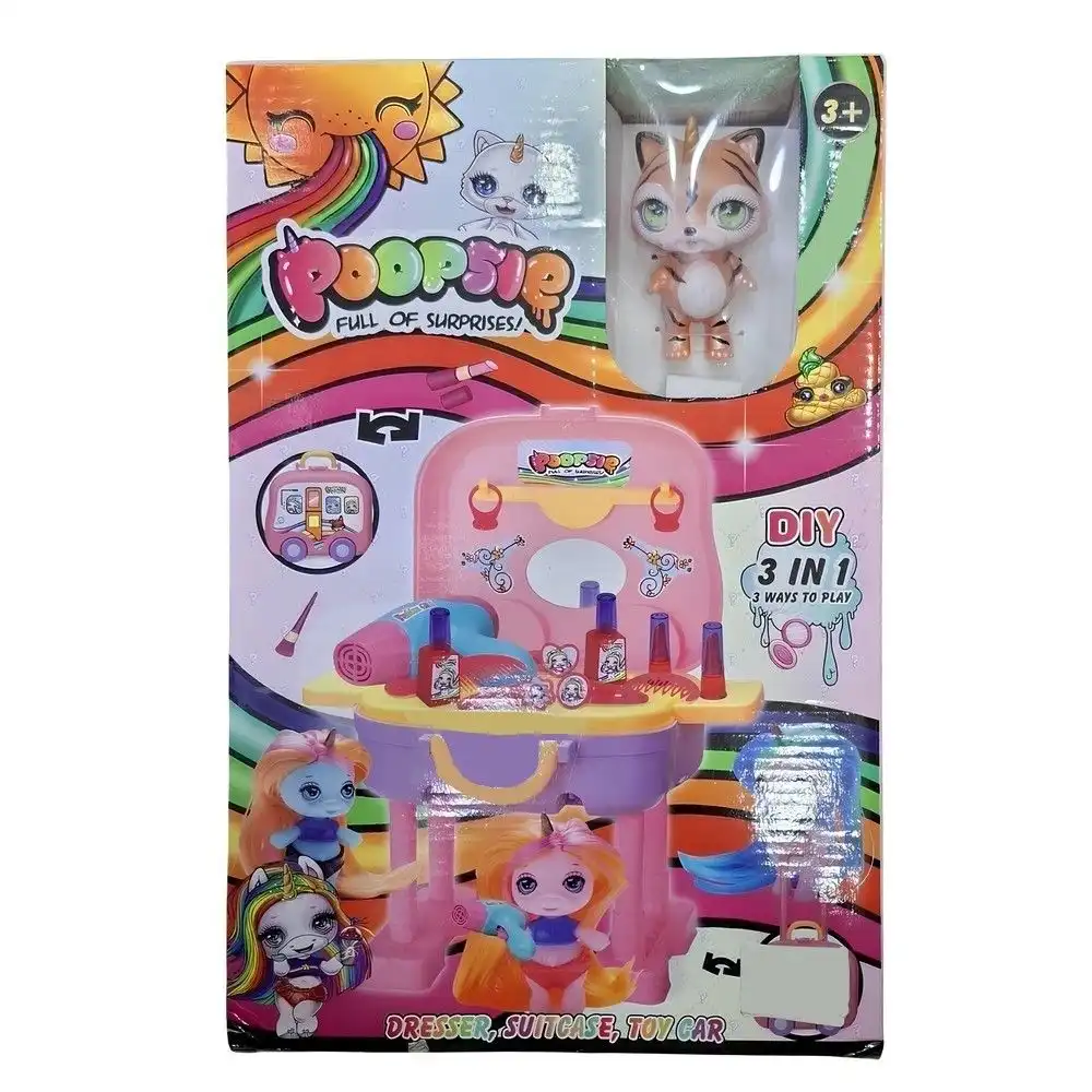 Poopsie Mini Transforming Makeup Bus 3 in 1 with Tiger Toy - 1646PS