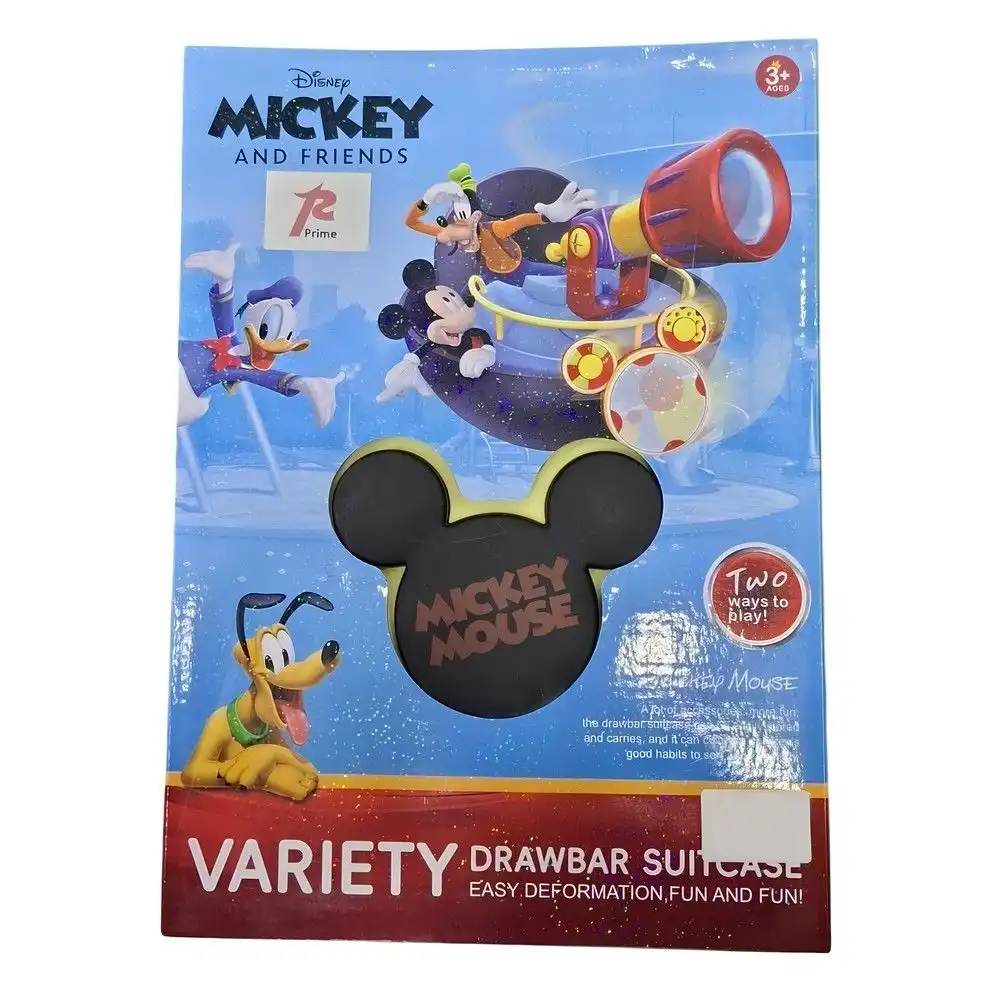Disney Mickey Mouse Drawbar Transforming Suit Case - 1691DM