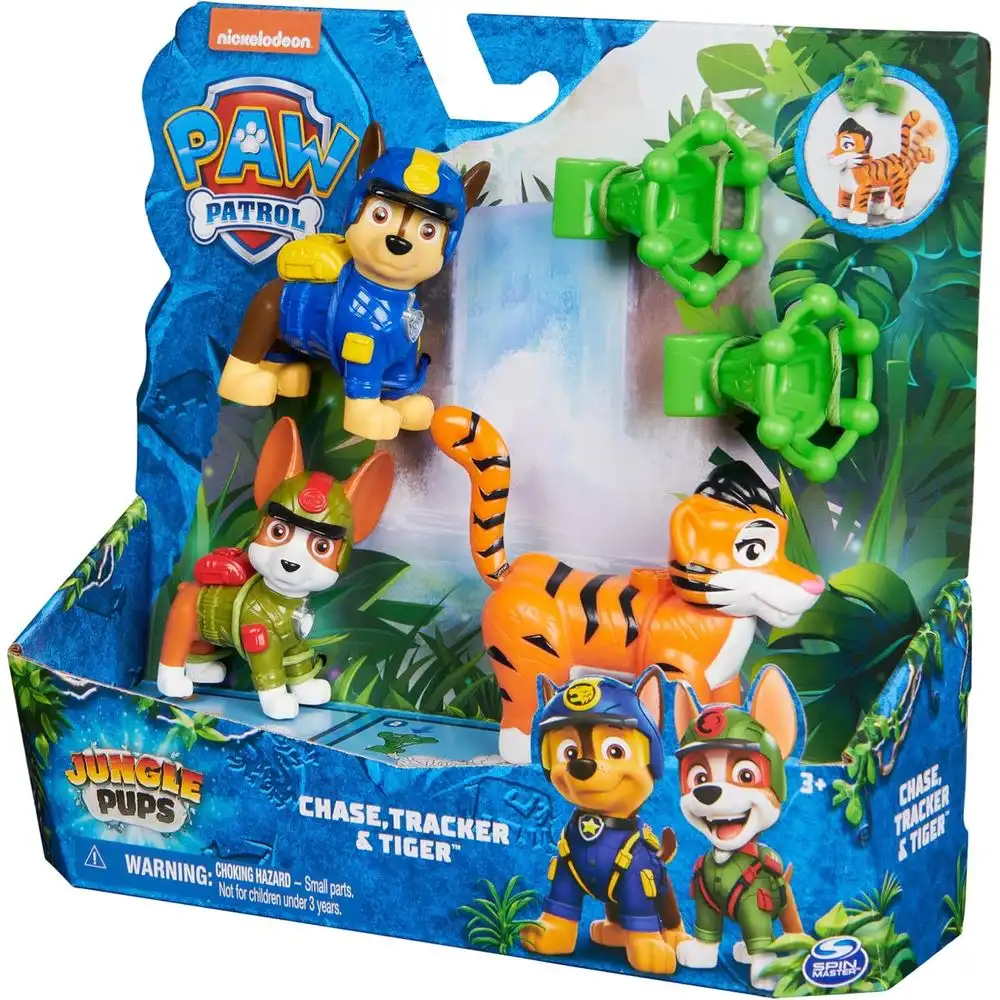 Spin Master - Paw Patrol Jungle Pups Chase, Tracker & Tiger - 6068629