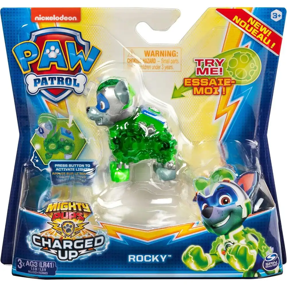 Spin Master - Paw Patrol Mighty Pups Charged Up Rocky - 6055929