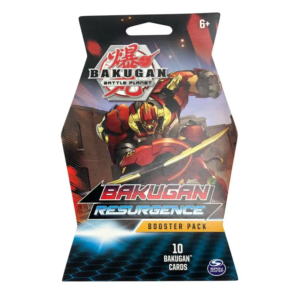 Spin Master - Bakugan Battle Planet Resurgence 10 Card Booster Pack - Red - 6045134