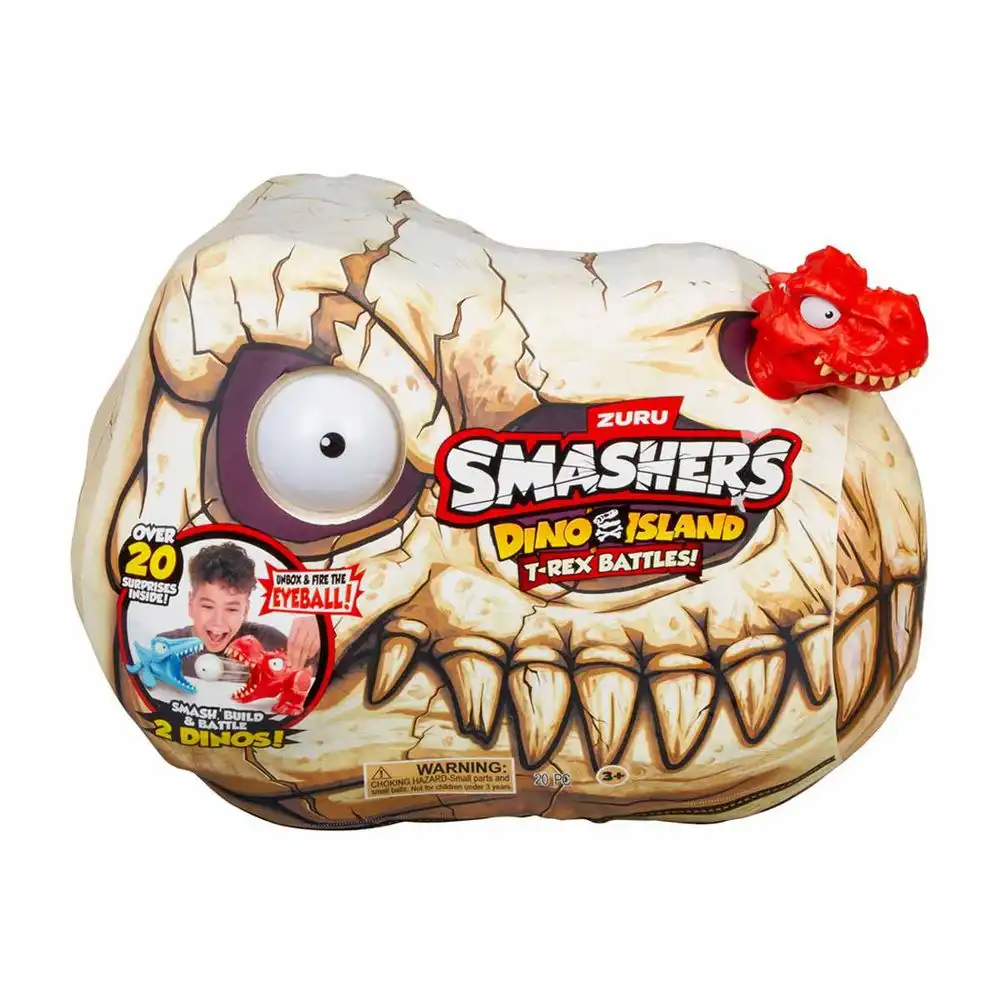 Zuru - Smashers Dino Island T-Rex Battle 20 Surprise Inside - Red - ZUR-74114