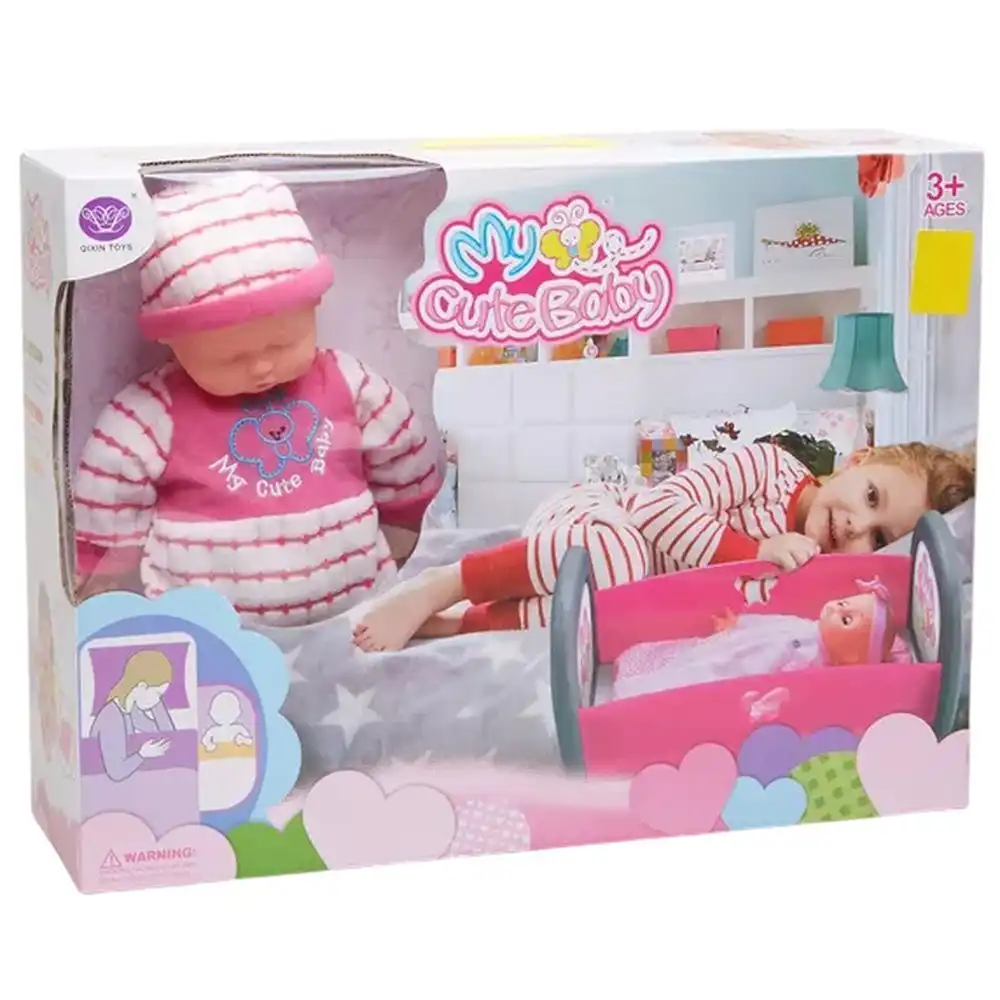 My Cute Baby With Bed - White - 2612