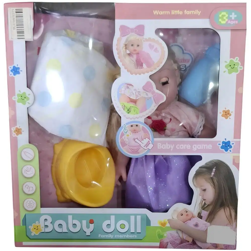Baby Doll Family Member Baby Care Game With Pink Pijama - 2810