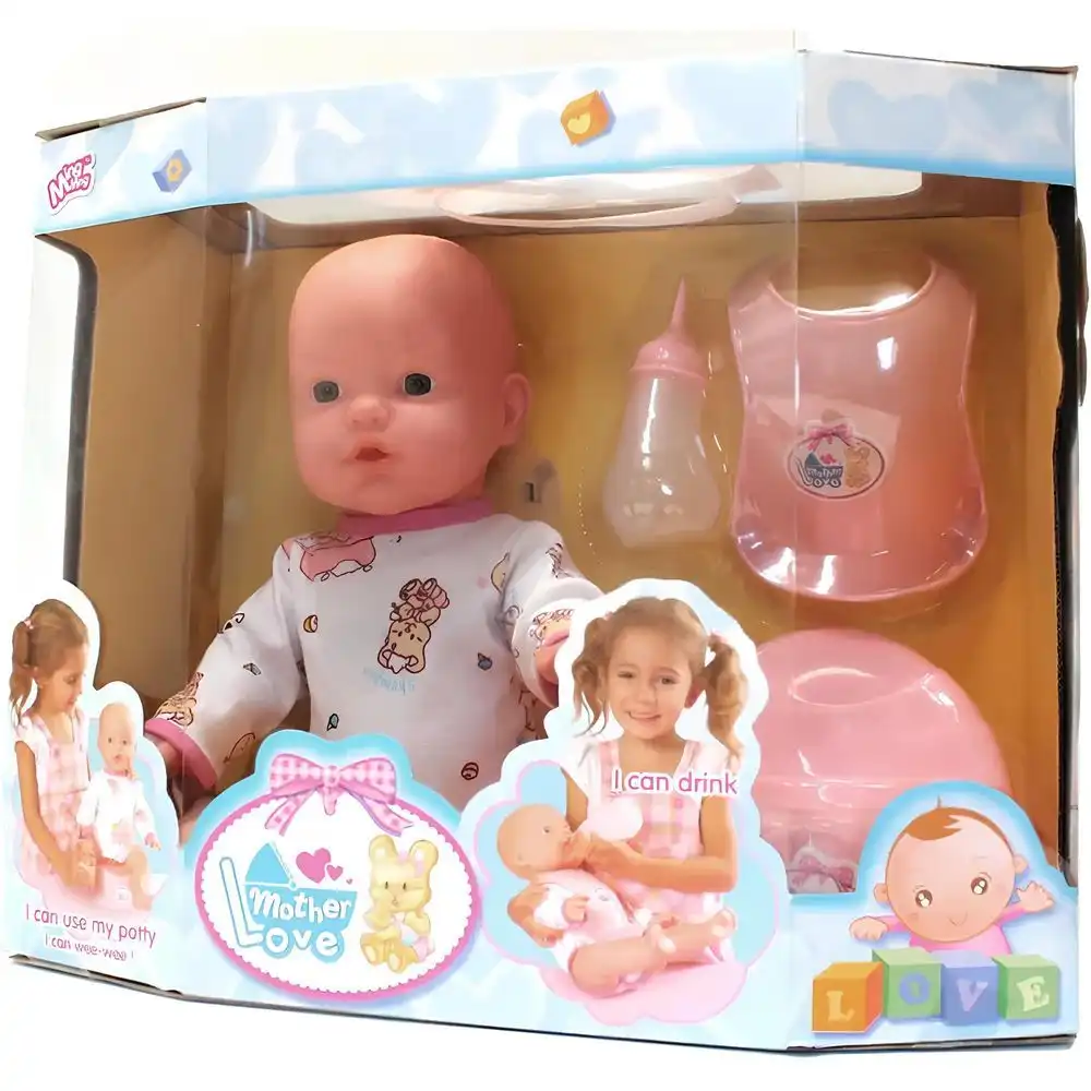 Ming Ming Mother Love Baby Care Doll With Accessories - Pink- 2933