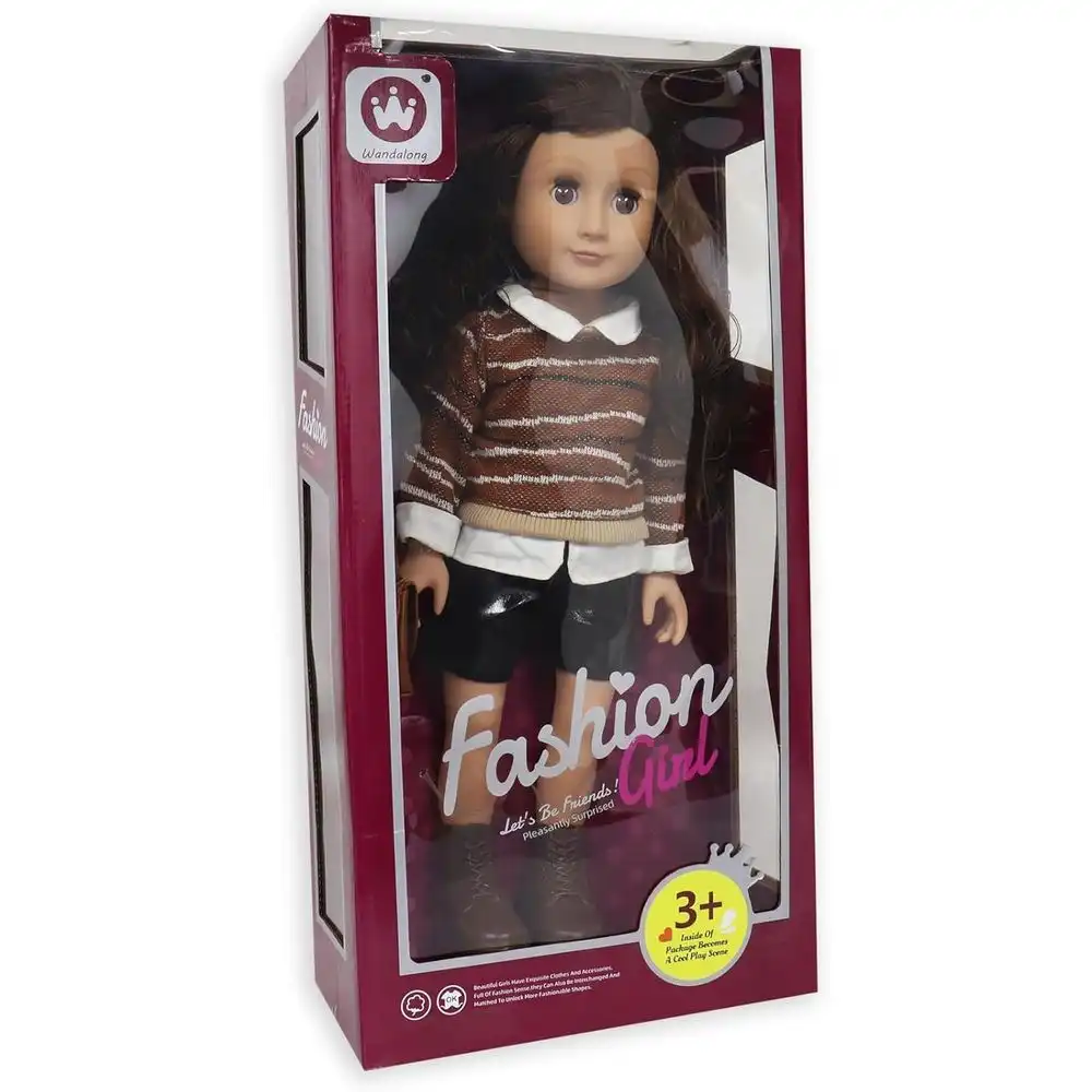 Wandalong 18 Inches Fashion Doll - Brown - ‎W18N-02A